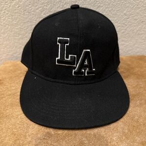 LA Dodgers Black Wool Cap OS Fitted